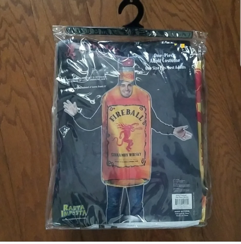 NEW! Fireball Cinnamon Whisky Bottle Costume